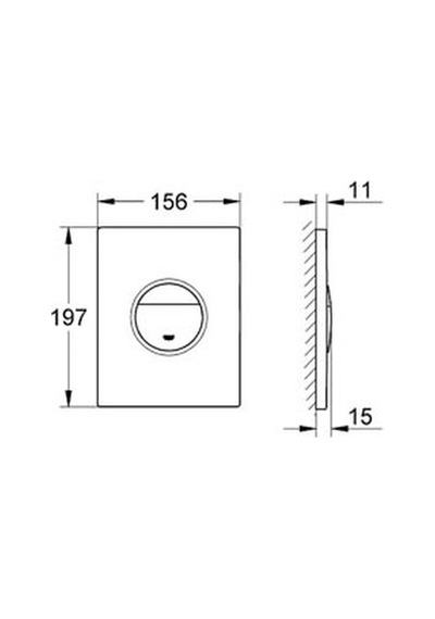 Grohe Gömme Rezervuar Kumanda Paneli Abs Krom - 38765000
