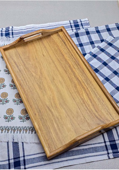 Akasya Tepsi - Açılır Kapanır Ayaklı Tepsi - 50x30 Cm