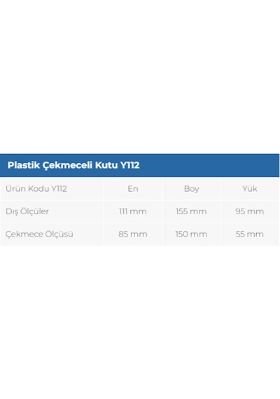 Sembol Y112 Plastik Çekmeceli Kutu 4 Çekmeceli