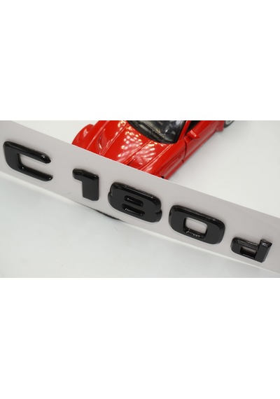 C 180d Bagaj Parlak Siyah ABS 3M 3D Yazı Logo