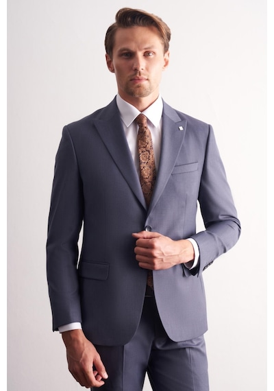 İmza - Lacivert Kırlangıç Yaka Kendinden Desenli Esnek Bel Slim Fit 6 Drop Takım Elbise 1001255168 Lacivert İmza - Lacivert Kırlangıç Yaka Kendinden Desenli Esnek Bel Slim Fit 6 Drop Takım Elbise 1001255168 Lacivert