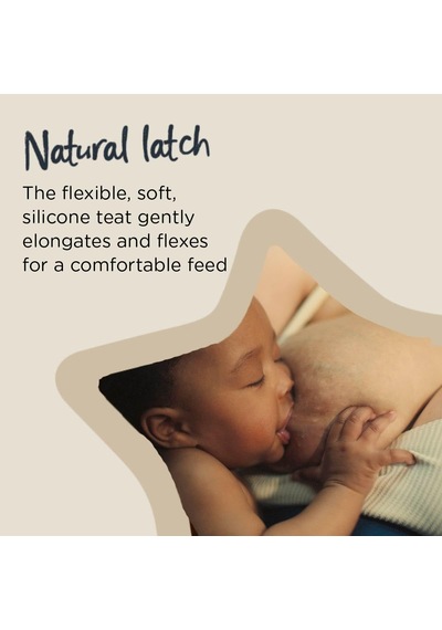 Tommee Tippee Closer To Nature Easi-vent İçecek Süpürgesi, Yavaş Gıda Akışı, 0 Aydan İtibaren, 2'li Set