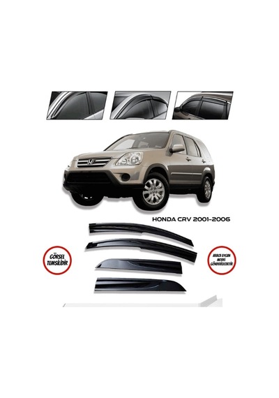 Honda Crv Cam Rüzgarlığı 2001-2006 Kutulu Gönderim - Lazer Kesim