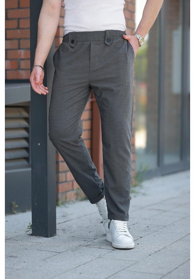 Madmext Antrasit Regular Fit Erkek Pantolon E6574