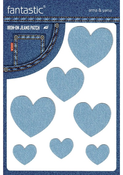 Ütü Ile Yapışan Kot Arma Kot Yaması, Denim, Jeans Onarım & Dekoratif Amaçlı Buz Mavi