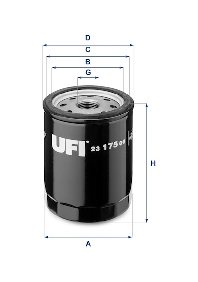 Yağ Filtresi - Fiat Duna, Punto, Tipo, Fiorino, Uno, X 1/9, 127, 128, Ritmo, Tempra, Regata, 147, Elba, Egea, Spider, 166, Gtv, 164, 155 - Ufı-2317 28709618