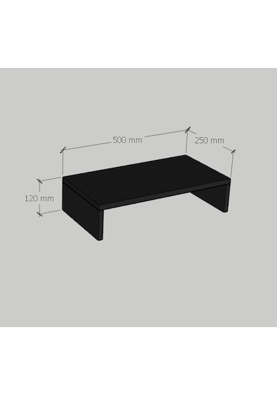 Emkawood Marry50 Monitör Yükseltici Laptop Standı Siyah