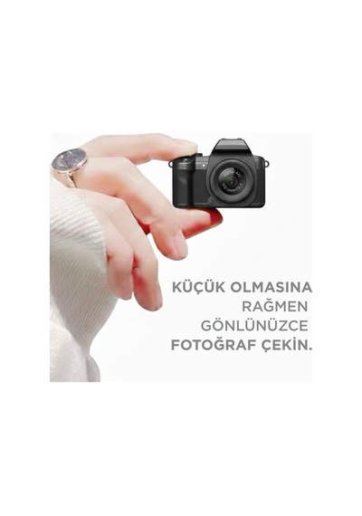 Dijital Fotoğraf Makineleri Video Mini Kamera 2k Video 128gb Destekli Cmr42 Siyah