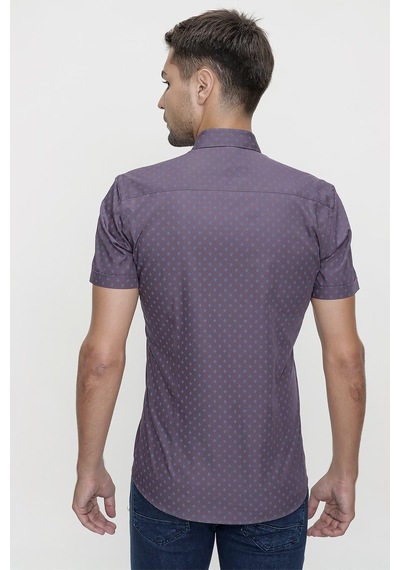 Efor G 1474 Slim Fit Füme Spor Gömlek Füme