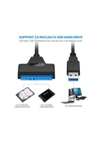Usb 3.0 2.5 Inç Sata Ssd Hdd Okuma Kablosu Hdd Ssd 22 Pin