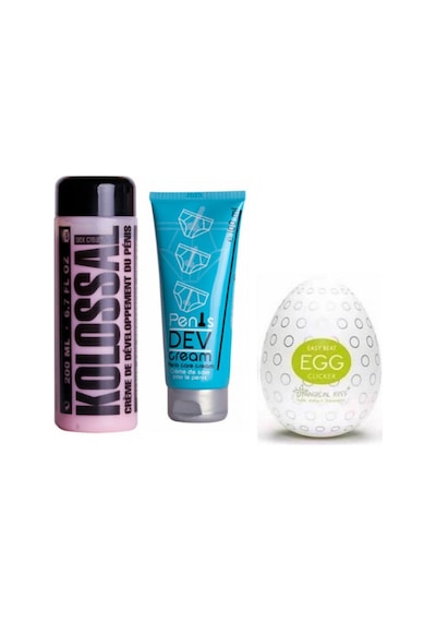 Kolossal Ozzy Store Egg Clicker Mastürbatör Ve Krem Ve Pe.nis Development Cream 1 Adet