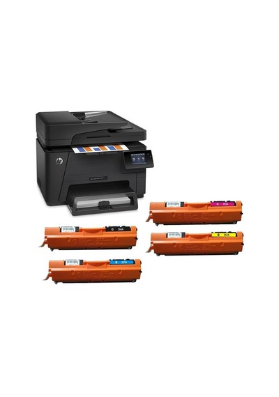 Hp 130A|Cf350A|Cf351A|Cf352A|Cf353A Hp M177 Uyumlu Toner Seti