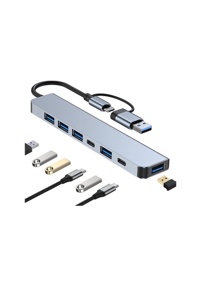 Dizüstü Bilgisayar İçin Usb C Hub, Usb 3.0 Hub, 7 İn 1 Usb-c