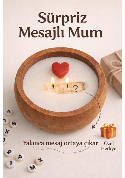 Gizli Mesajlı Mum Seni Seviyorum El Yapımı Soya Mum Ahşap Kasede, Çift Fitilli, Sevgiliye Hediye Seçeneği Çok Renkli Gizli Mesajlı Mum Seni Seviyorum El Yapımı Soya Mum Ahşap Kasede, Çift Fitilli, Sevgiliye Hediye Seçeneği Çok Renkli