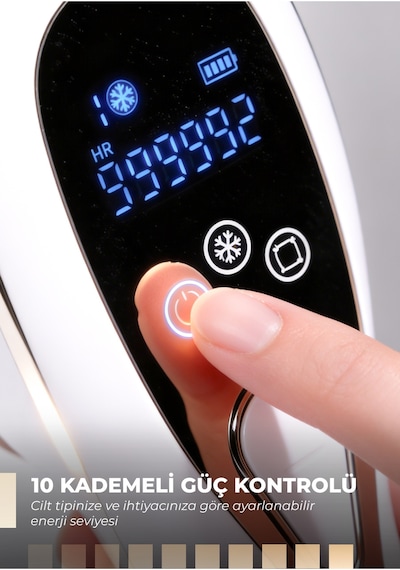 Bhrl-15 Ipl Lazer Epilasyon Cihazı Buz Soğutmalı, 10 Seviye, Kablosuz & Kablolu