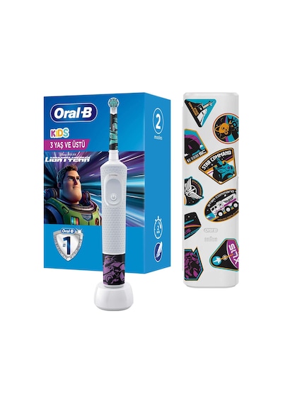 Oral-B Lightyear D100 Çocuk Şarjlı/Elektrikli Diş Fırçası  + Seyahat Kabı Özel Seri