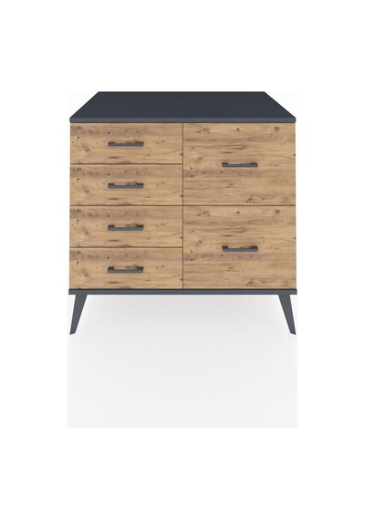 Kronos Şifonyer 6 Çekmeceli 88x59x80 Çam-antrasit/çam Antrasit/çam Kronos Şifonyer 6 Çekmeceli 88x59x80 Çam-antrasit/çam Antrasit/çam