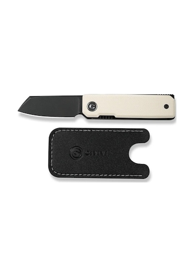 Civivi Kukei Ivory G10 Handle Black Stonewashed Nitro-v Blade Kamp Çakı Beyaz