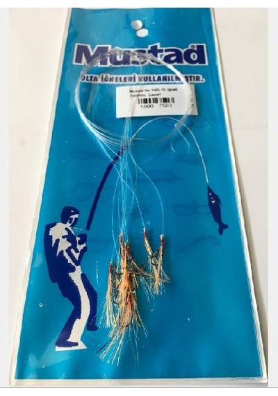 Mustad 10 İğneli No.10/s Turuncu Simli İstavrit Çaparisi