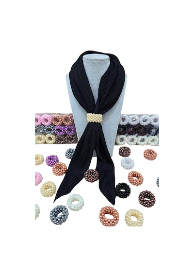 Melodi Scarf Kadın Tesettür Eşarp Yüzüğü Sarı SArı