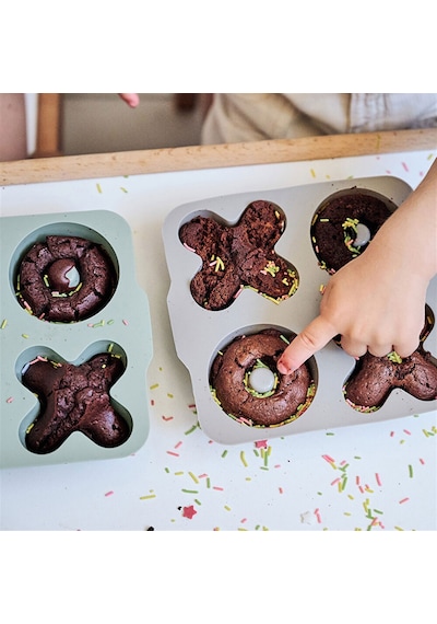 Xoxo Muffin Kalıbı Deep Blue Powder Grey 2 Adet