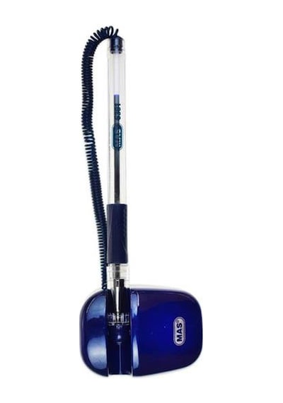 Mas 6301 Tükenmez Kalem Mavi Spiralli Stand