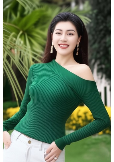 Flex Fashıon Yeni Sezon Omuz Detaylı Trend Kadın Triko Badi Koyu Yeşil - 738278902 Koyu Yeşil - 738278902 Koyu Yeşil
