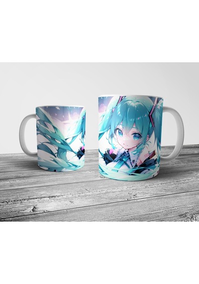 Hatsune Miku Kupa Bardak Model 3 Çok Renkli