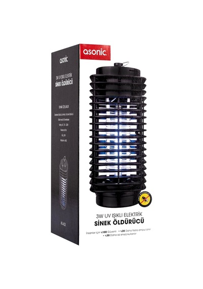 Asonic S23 3 Watt Siyah Led Işıklı Sinek Öldürücü 5042