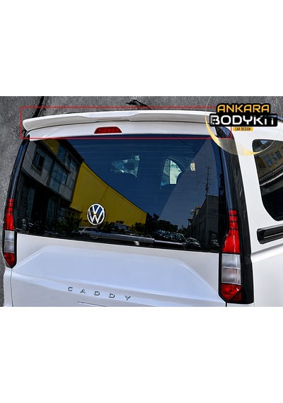 Caddy 2021- Beyaz Spoiler Bagaj Üstü - Plastik