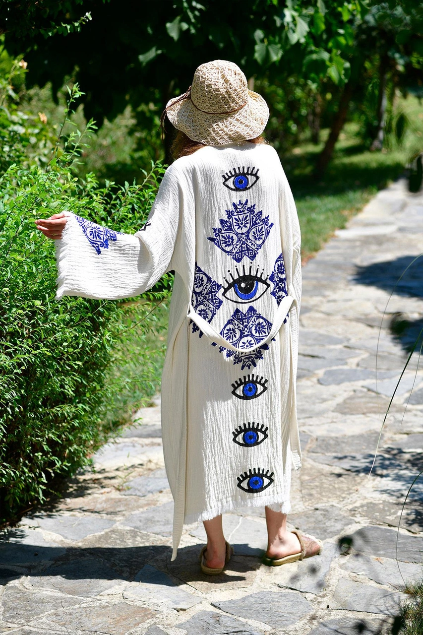 Brandsmithshop Naturel Mystic Eye Kimono Çok Renkli