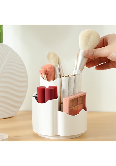 Banyo, Şifoniyer Veya Masa Çekmecesi İçin Geniş Plastik Makyaj Fırçası Tutucu Çok Renkli