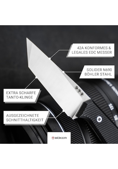 Böker Manufaktur Daily Knives Ak1 American Tanto Bıçak Genel