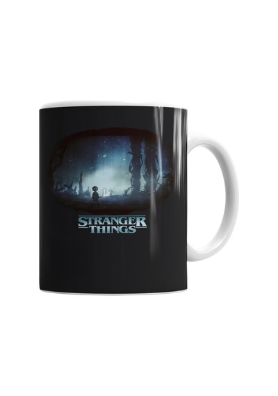 Stranger Things Black Kupa Bardak Porselen No29073 Karışık