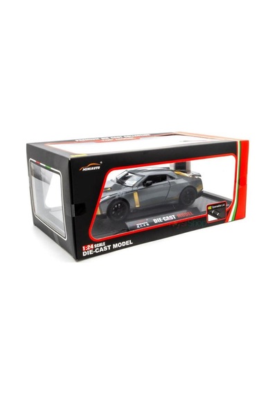 Mınıauto Nıssan Gtr50 Gri 1:24 Metal Çek Bırak Kapıları Açılan Sesli Işıklı Araba Gri