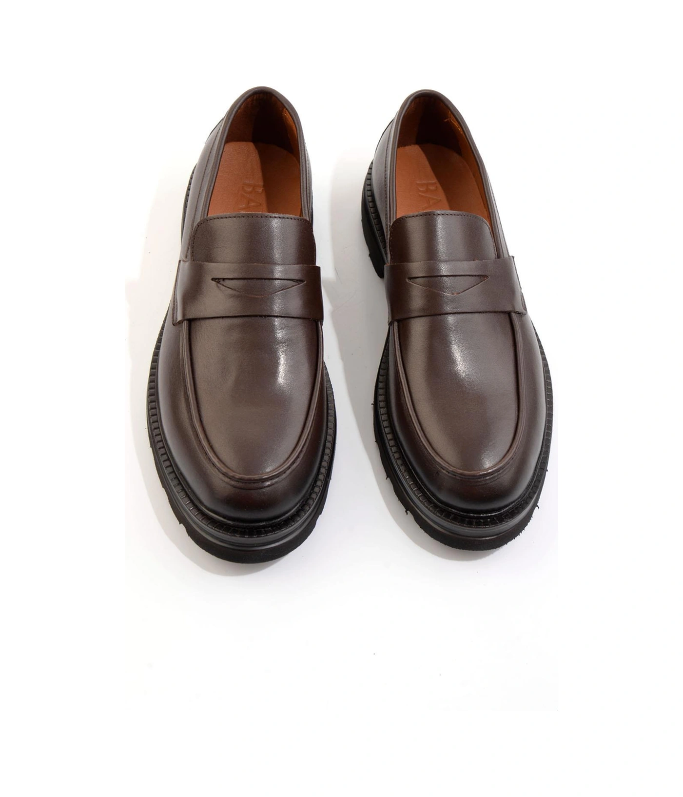 Bambi Kahve Hakiki Deri Erkek Loafer Ayakkabı E01547051041 Kahve