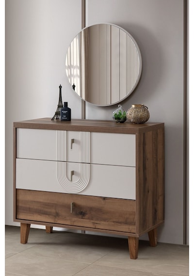 Megan Oda Takımı - 4 Kapaklı Dolap, Çalışma Masası, Şifonyer, Kitaplık, Komodin Çok Renkli Megan Oda Takımı - 4 Kapaklı Dolap, Çalışma Masası, Şifonyer, Kitaplık, Komodin Çok Renkli