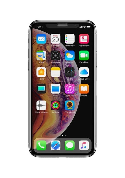 İphone 11 Uyumlu Hayalet Ekran Koruyucu Anti-dust Temperli Cam - Siyah - T13842