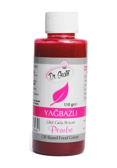 Yağ Bazlı Likit Gıda Boyası Pembe 110 G Çikolata, Ganaj Ve Yağlı Karışımlar İçin Yoğun Renk