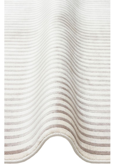 Eko Halı Merano Mrn 03 Cream Grey Geometrik Desenli Yüksek Kalite Sık Dokuma Salon Halısı Gri 2
