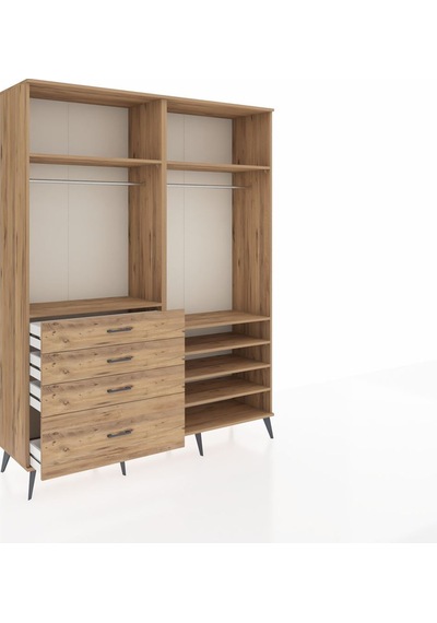 Hyperion Gardrop 7 Raflı 4 Çekmeceli 2 Askılı 176x44x221 Çam-çam Çam Hyperion Gardrop 7 Raflı 4 Çekmeceli 2 Askılı 176x44x221 Çam-çam Çam