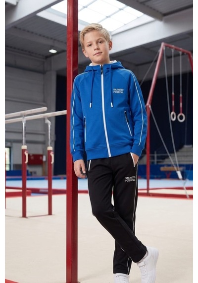 Pina Kids Erkek Çocuk Unlimited Şeritli Kapüşonlu Düz Paça Reglan Kol Dalgıç Kumaş Eşofman Takımı Esf7014 Mavi Pina Kids Erkek Çocuk Unlimited Şeritli Kapüşonlu Düz Paça Reglan Kol Dalgıç Kumaş Eşofman Takımı Esf7014 Mavi
