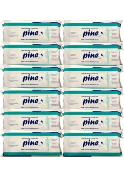 Pine Vücut Temizleme Havlusu 52'Li 12 Paket