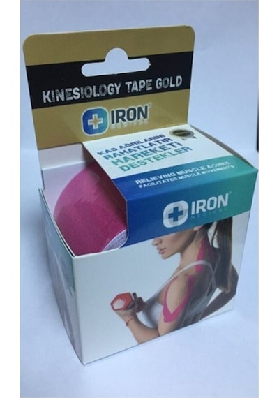 Iron Tape Kinesio  Bandı 5 Metre X 5 Cm Pembe
