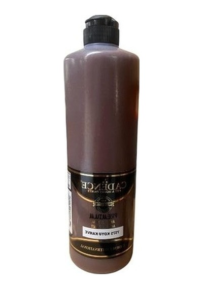 500ml Koyu Kahve Renkli Akrilik Boya İle Sanatınızı Yaratın 0,15 L