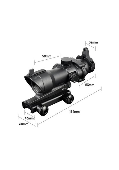 Hd30f Taktikal Çift Renk Noktalı Nişangah Reddot,avcılık Dürbün Kırmızı