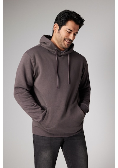 AC&Co / Altınyıldız Classics Erkek Koyu Gri Standart Fit Normal Kesim Kapüşonlu Kanguru Cepli Pamuklu Sweatshirt Koyu Gri AC&Co / Altınyıldız Classics Erkek Koyu Gri Standart Fit Normal Kesim Kapüşonlu Kanguru Cepli Pamuklu Sweatshirt Koyu Gri