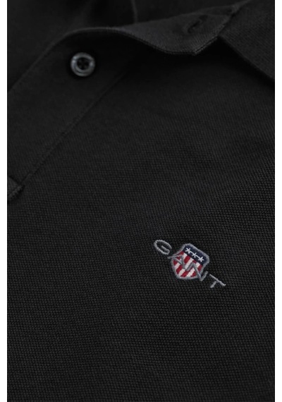 Gant Erkek Siyah Regular Fit Logolu Polo Xxl Siyah