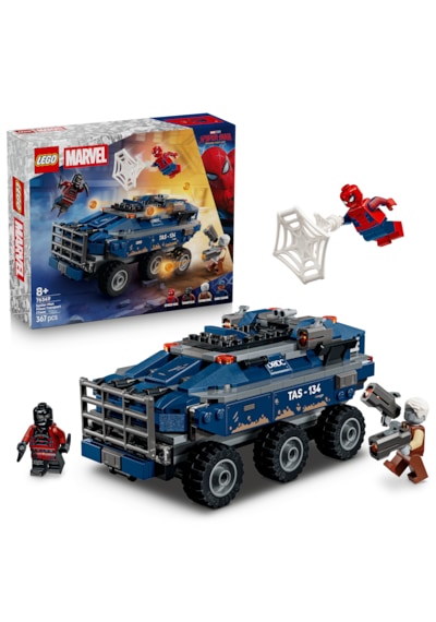 LEGO® ǀ Marvel Örümcek Adam Hapishane Nakliye Aracı Takibi 76349 - 8+ Yaş için 4 Minifigür İçeren Oyuncak Yapım Seti (367 Parça)