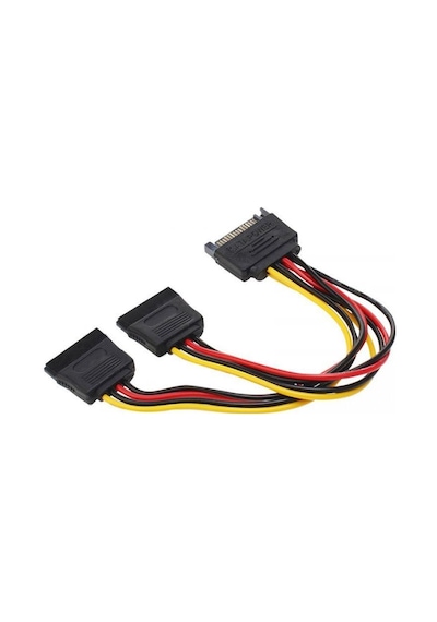 30 cm 15 pin sata 2x sata power çoklayıcı 15 pin erkek sata 2x sata çoklayıcı uzatma kablo